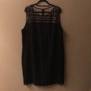 Lauren Ralph Lauren Geometric Overlay Dress